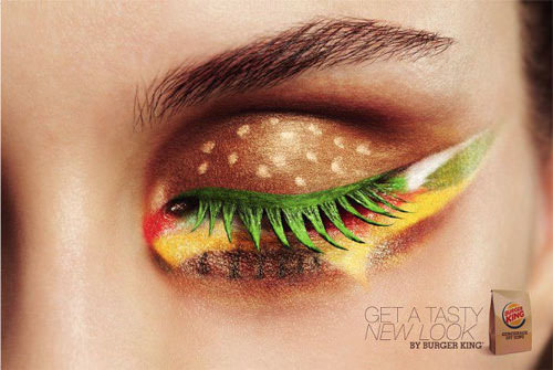 Burger eye makeup