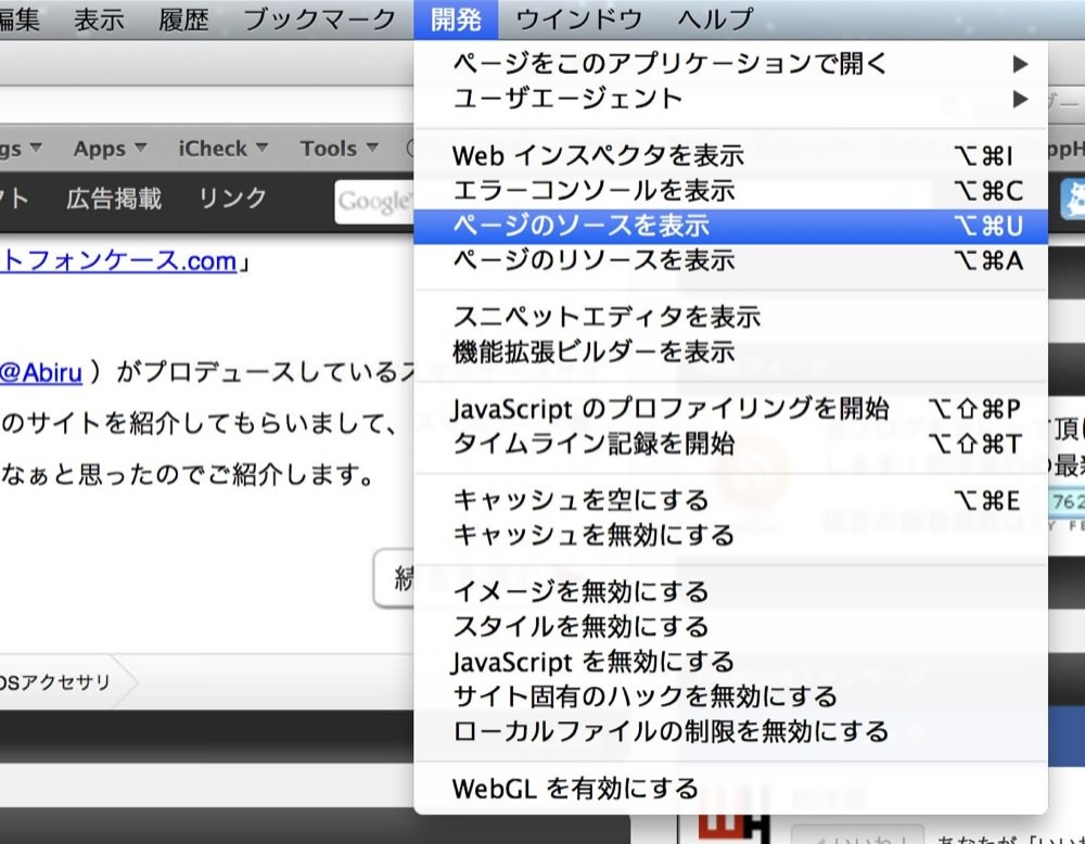 Safari source code view 03