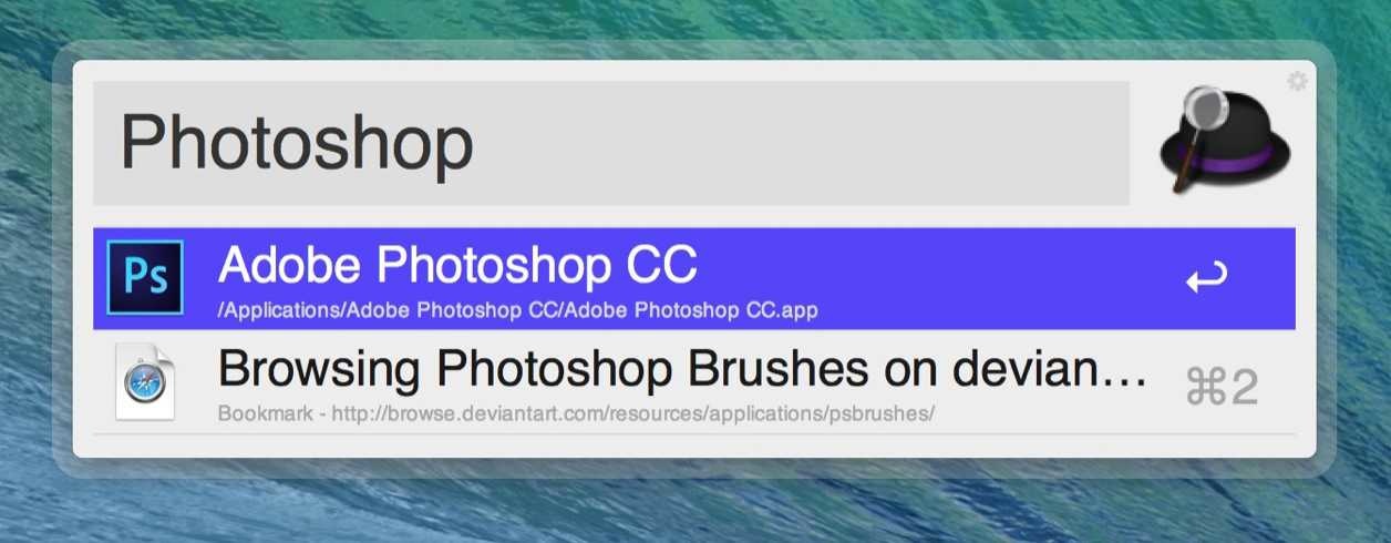 Launch Adobe Photoshop CC on alfred