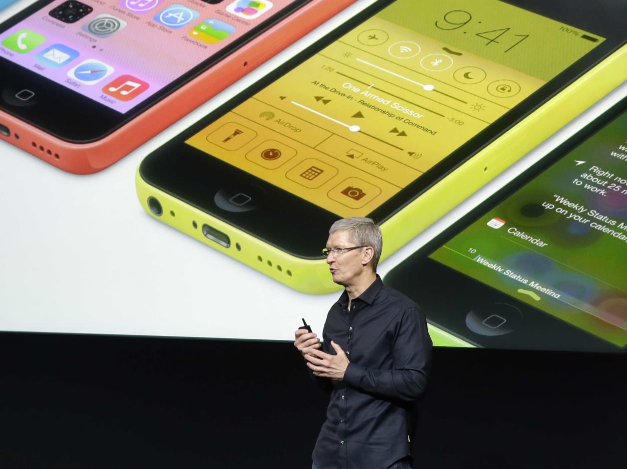 Apple is getting smoked this morning thanks to the expensive iphone 5c