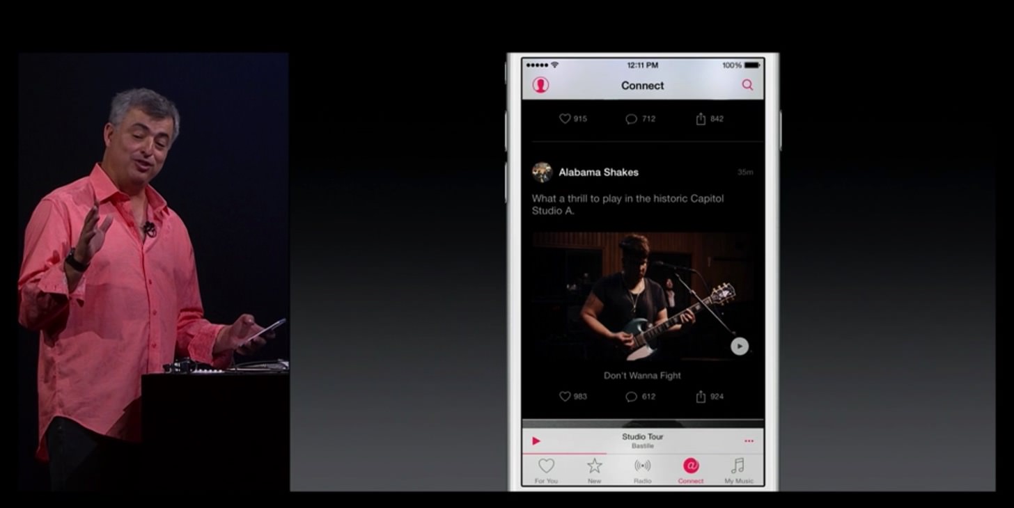 Apple musicのConnect機能