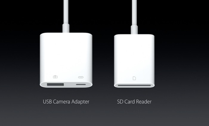 iPad Pro 9.7インチはUSBカメラアダプタ、SDカードリーダにも対応。