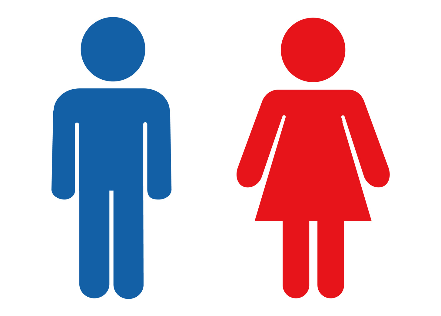 トイレの標識の謎。なぜ男は青色で、女は赤色なのか？
