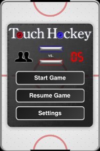 「touch hockey」を起動