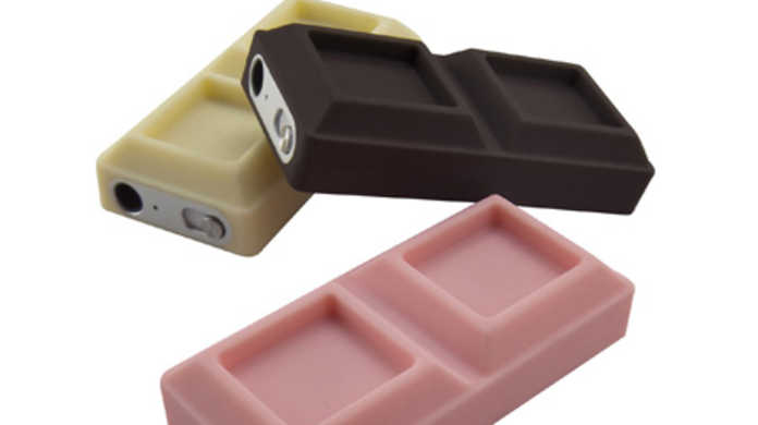 iPod shuffleが板チョコになるカバー「SwitchEasy ChocoShuffle Milk Chocolate for iPod shuffle 3G」