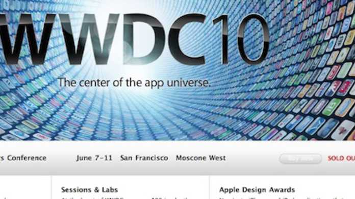 WWDC 2010のチケット、8日で売り切れる。
