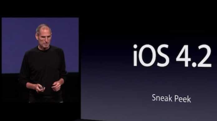 iOS 4.2が登場。iPadでマルチタスク＆フォルダ＆印刷＆AirPlayが可能に。11月から。
