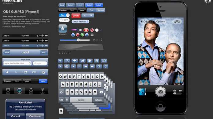デザイナー必見！使えるiOS 6のパーツ素材集「iOS 6 GUI PSD (iPhone 5)」