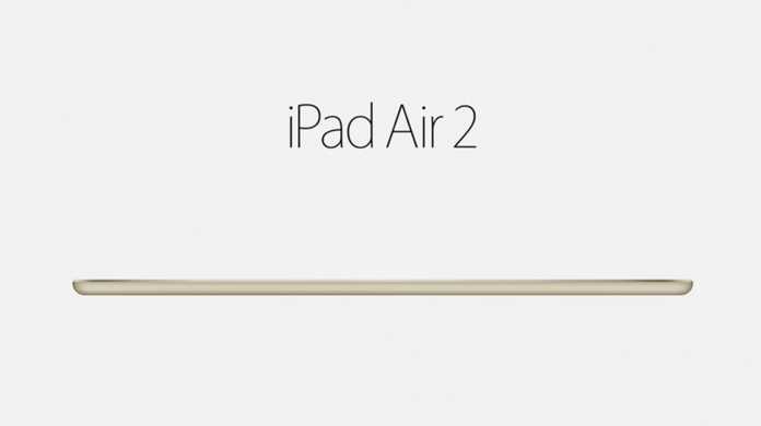 【速報】iPad Air 2が発表！従来より18%も薄く、その厚さは6.1mm。Touch IDやゴールド色も追加。